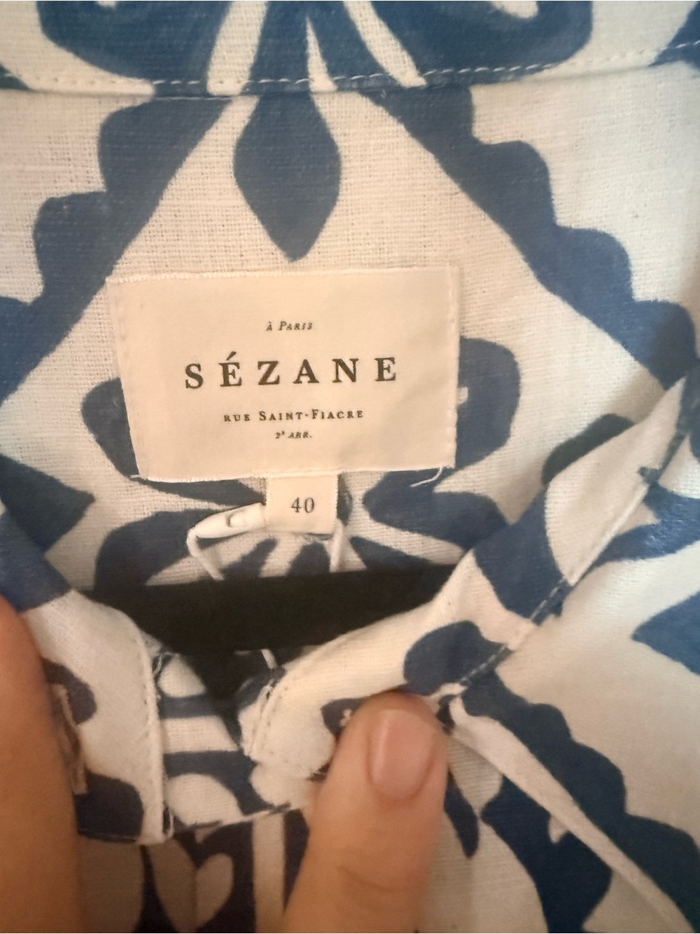 🌿Sezane Adele dress in Albi print - size 40 or US 6 - NWT - Picture 9 of 15